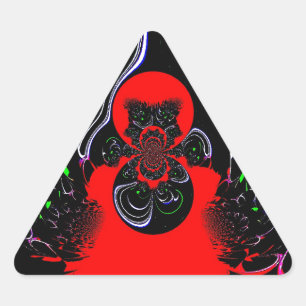 Adesivo Triangular Hakuna Matata Retro Cores de Arte Magnética.jpg
