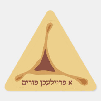 Adesivo Triangular Hamantash Hamantaschen Hebraico Um Purim Alegre