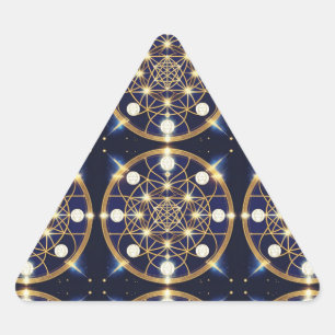 Adesivo Triangular Harmonia Celestial – A Luz Dentro da Grade