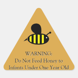 Adesivo Triangular Honey Bee Infant Warning Light Amber