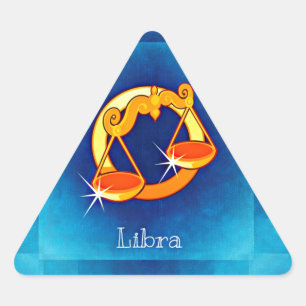 Adesivo Triangular horóscopo libra