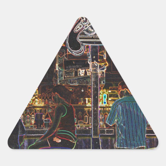 Adesivo Triangular Ilha Calico Jacks Grand Cayman (Frente)