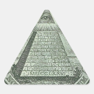 Adesivo Triangular Illuminati - Todos os olhos