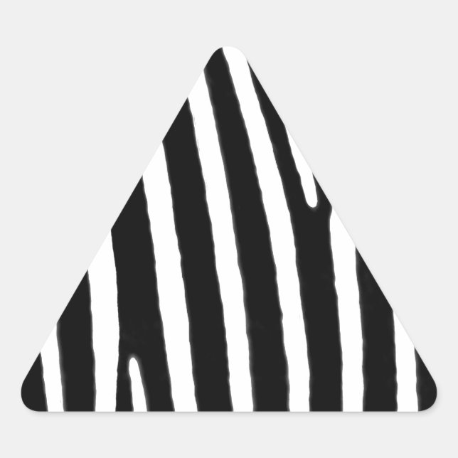 Adesivo Triangular Impressão animal zebra (Frente)