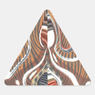 Adesivo Triangular Impressão de Abstrato de arte africana