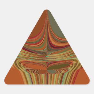 Adesivo Triangular Impressão de Arte Contemporânea da Terra Tradicion