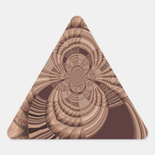 Adesivo Triangular Impressão de Arte Fractal de Hakuna Matata African