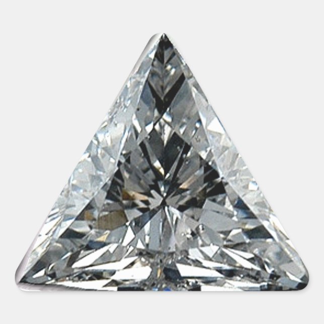 Adesivo Triangular Impressão de Diamante de Triângulo (Frente)