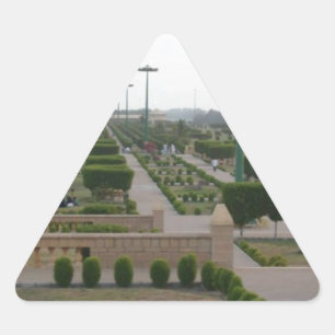 Adesivo Triangular Impressão de Paisagem Cênica do Parque Benazir