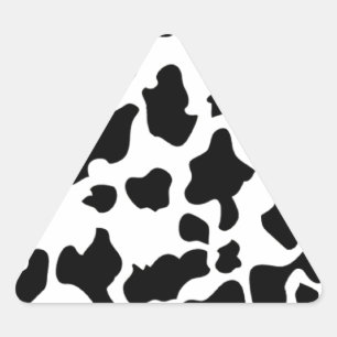 Adesivo Triangular Impressão de vaca