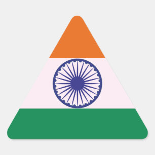 Adesivo Triangular Indian Tricolor Tiranga