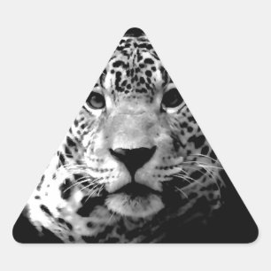 Adesivo Triangular Jaguar Preto e Branco