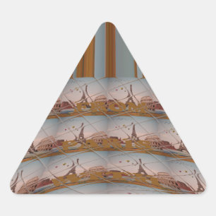 Adesivo Triangular J'aime Paris (I Love Paris)