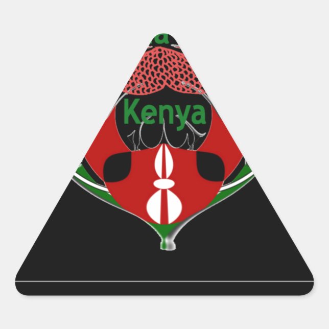 Adesivo Triangular Jambo Kenya (Frente)