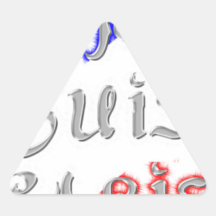 Adesivo Triangular Je Suis Paris I Love Paris Text Art Impressão