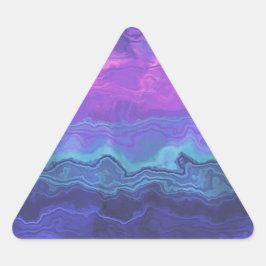 Adesivo Triangular jeweltone ágata ombre :