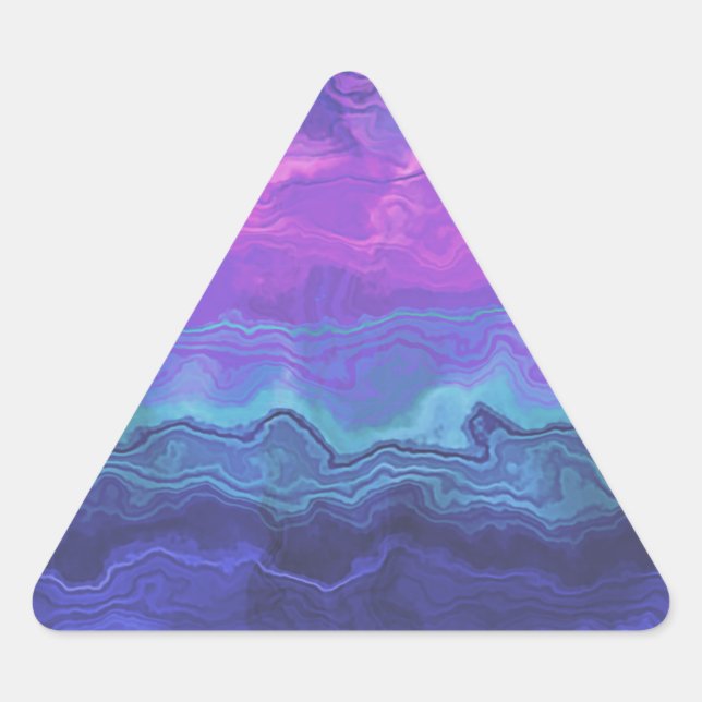 Adesivo Triangular jeweltone ágata ombre :  (Frente)