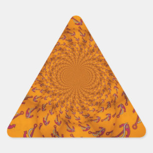 Adesivo Triangular Kaleidoscope Anchor Impressão de Arte