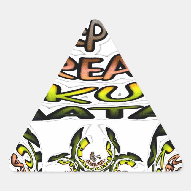 Adesivo Triangular Kaleidoscope Art Impressão/Graphic (Frente)