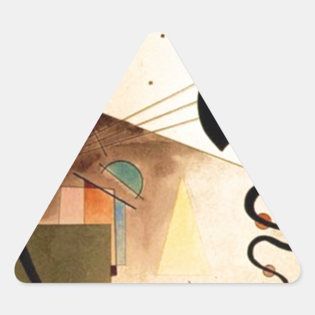 Adesivo Triangular Kandinsky Abstrato (Frente)