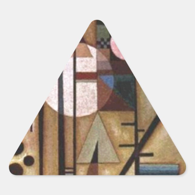 Adesivo Triangular Kandinsky Construção Suave (Frente)