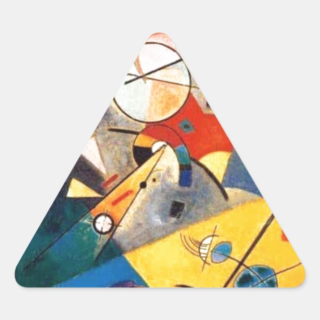 Adesivo Triangular Kandinsky Quiet Harmony Abstrato Art (Frente)