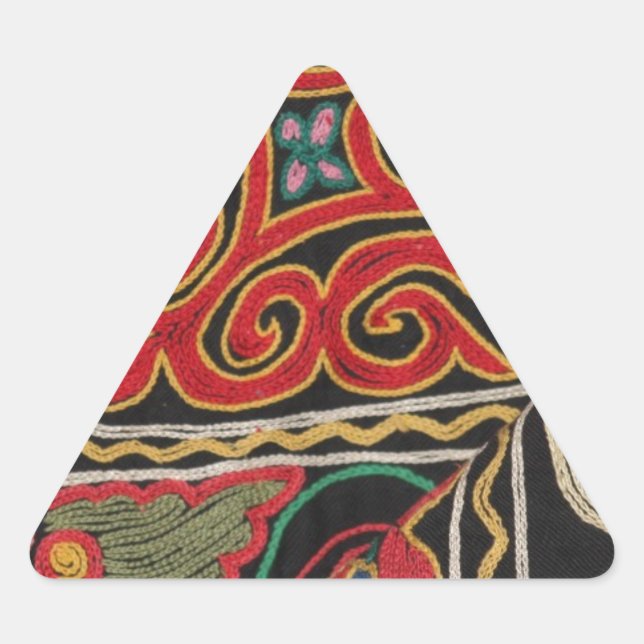 Adesivo Triangular Kazakh Pattern (Frente)