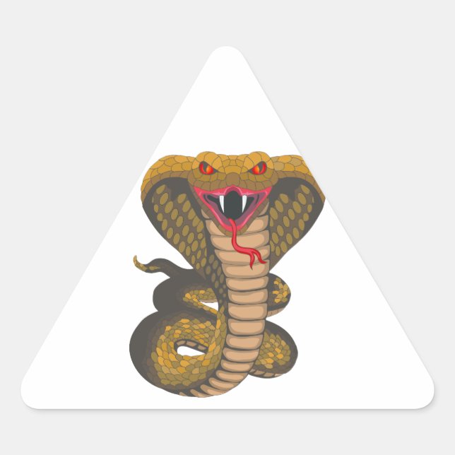 Adesivo Triangular King Cobra (Frente)