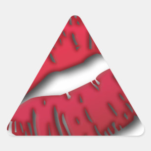 Adesivo Triangular Lábios Lushious