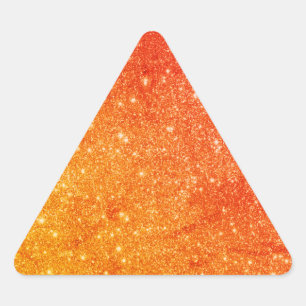 Adesivo Triangular Laranja Elegante