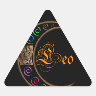Adesivo Triangular Leão