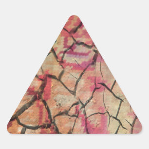 Adesivo Triangular Leão Elegante Terroso: Design Texturizado Hakuna M