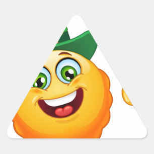 Adesivo Triangular leprechaun emoji