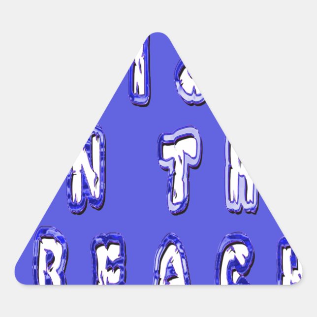 Adesivo Triangular Levantada na praia: Memórias da Vida de Serene Bea (Frente)