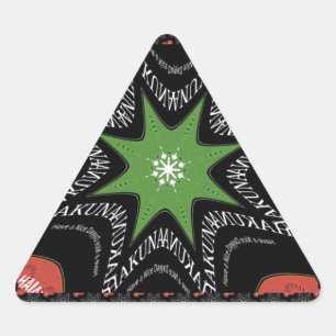 Adesivo Triangular Lindas estrelas reluzentes vetor Impressão de fund