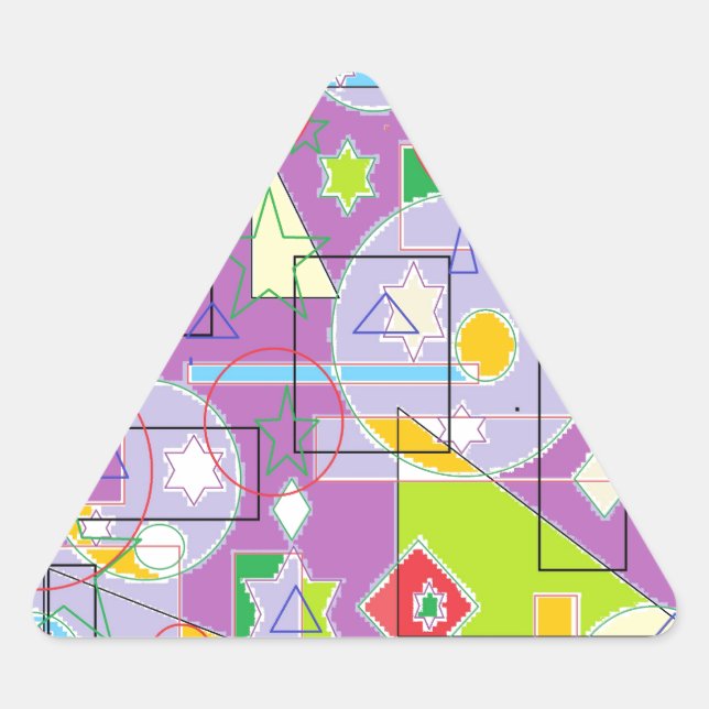 Adesivo Triangular Linha Roxo (Frente)