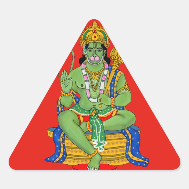 Adesivo Triangular Lord Hanuman Stickers (Frente)