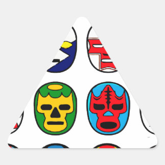 Adesivo Triangular Lucha Libre Luchador Luta Máscaras mexicanas