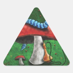 Adesivo Triangular Magic Mushroom