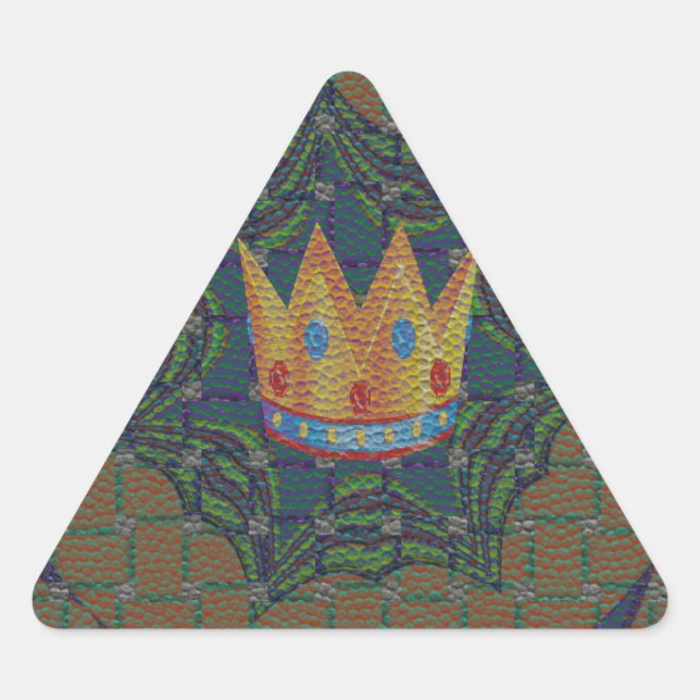 Adesivo Triangular Mantenha Simples: O Design de Padrão de Clareza Re (Frente)