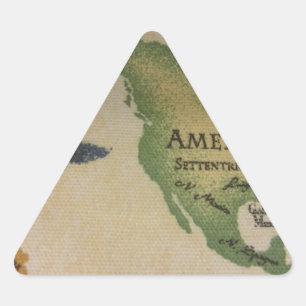Adesivo Triangular Mapa Mundial - América