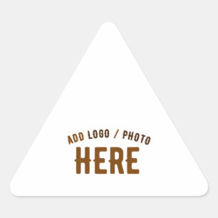 ADESIVO TRIANGULAR MARCA VERIFICADA BRANCA PERSONALIZÁVEL MODERNA