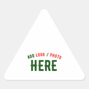 ADESIVO TRIANGULAR MARCA VERIFICADA BRANCA PERSONALIZÁVEL MODERNA