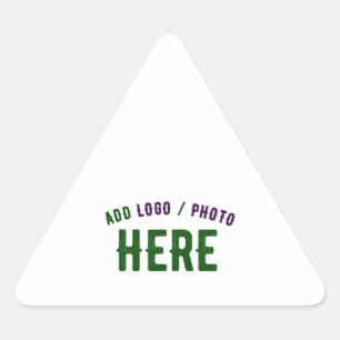 ADESIVO TRIANGULAR MARCA VERIFICADA BRANCA PERSONALIZÁVEL MODERNA