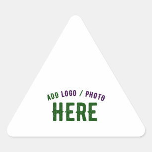 ADESIVO TRIANGULAR MARCA VERIFICADA BRANCA PERSONALIZÁVEL MODERNA