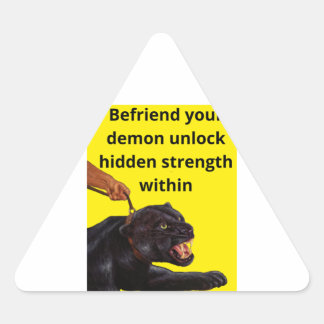 Adesivo Triangular Marcadores de Demônio Selvagem