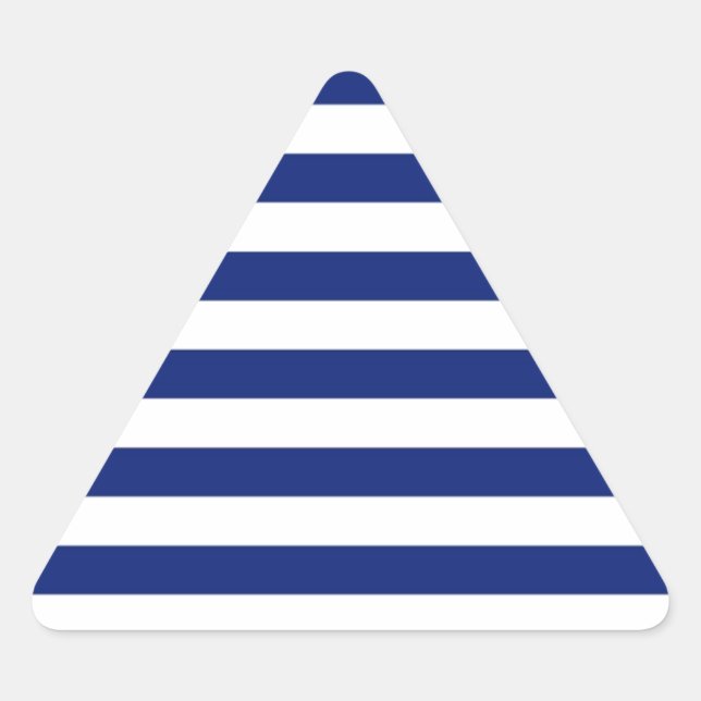 Adesivo Triangular Marinho Stripes Decor Náutico (Frente)
