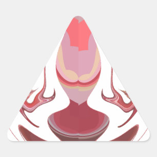 Adesivo Triangular Maroon Majestade: Radiância Russa Texturizada Afri