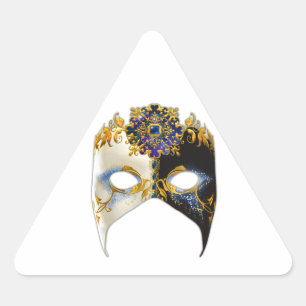 Adesivo Triangular Masque veneziano: Jewel Sapphire
