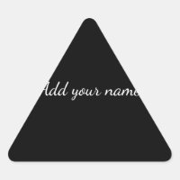 Mensagem de texto de nome de adição sólido preto a